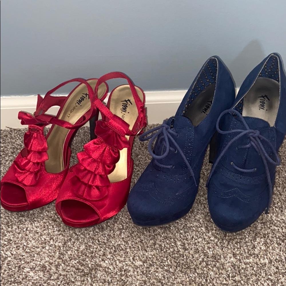 Both Fiona heels for a discount.